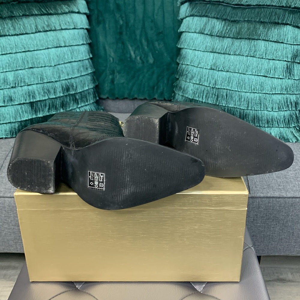 ASOS Crocodile ZipUp Booties - Picture 6 of 7